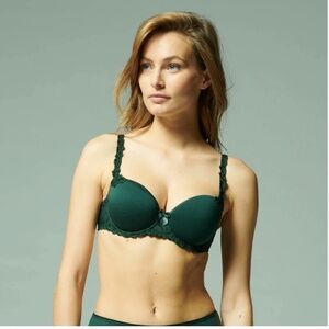 NWT Simone Perele Andora 3D Spacer Bra in Agate Green